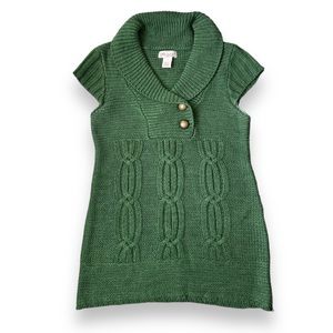 ☘️Glimmer by JJ Basics Green Cap Sleeve Sweater Tunic ☘️